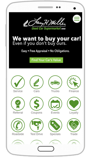 Used Car App Home