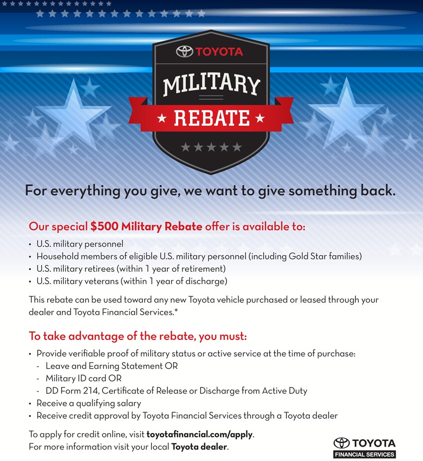 Liberty Toyota Military Rebate