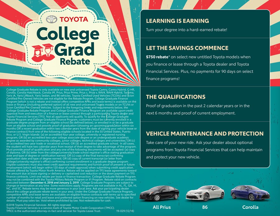Liberty Toyota College Grad Rebate