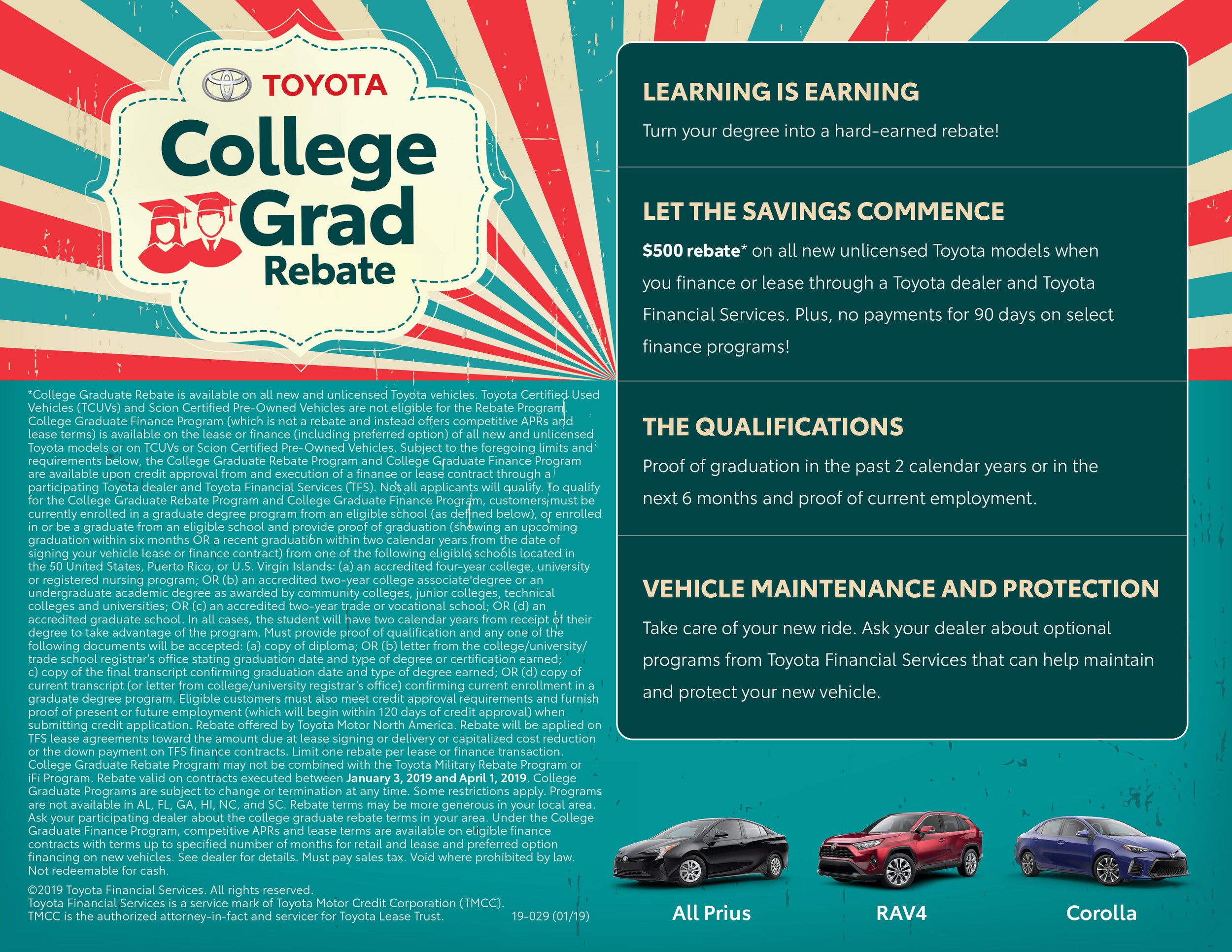 Toyota College Grad Rebate at Liberty Toyota