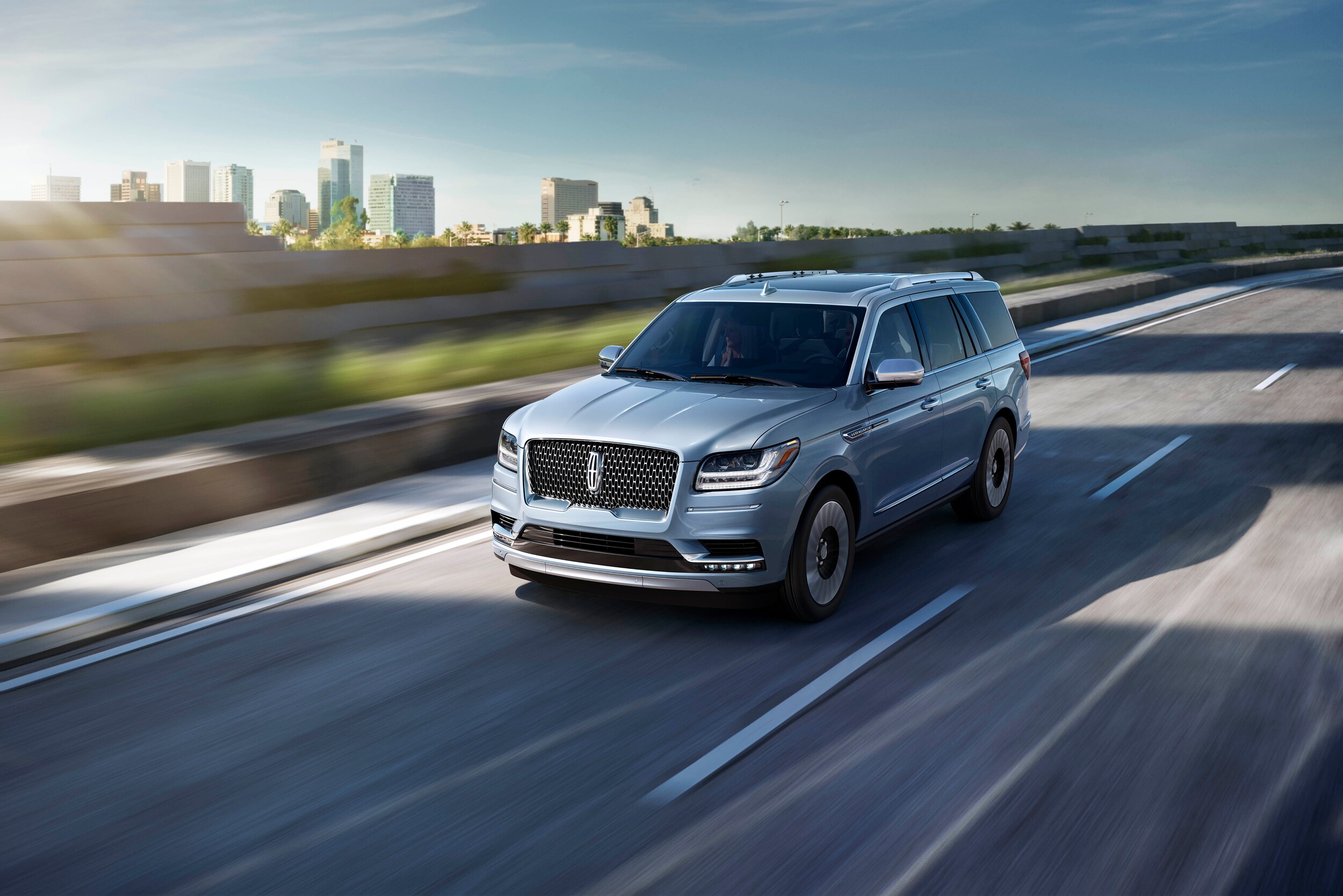 How to check your tires' health at Lincoln of New Bern | Silver 2020 Lincoln Navigator driving on highway