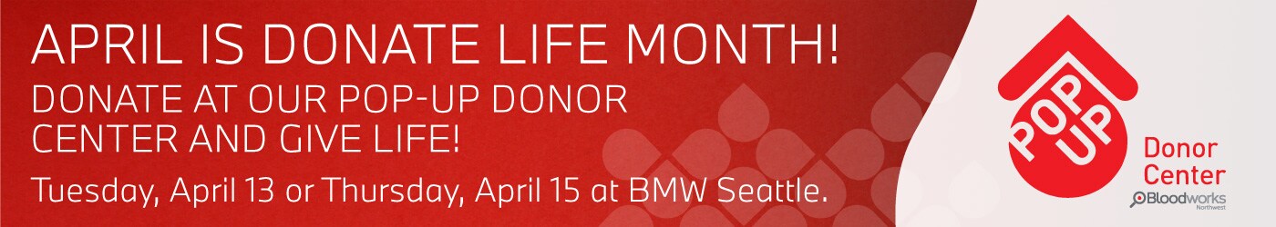 April is Donate Life Month. Donate at our pop-up donor center. April is Donate Life Month. Donate at our pop-up donor center.