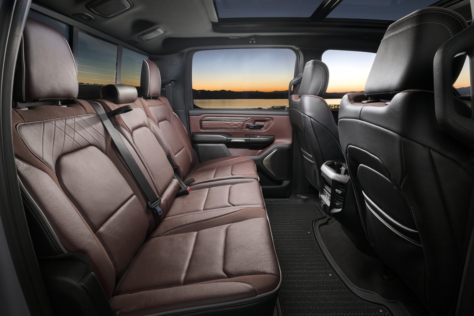 2025_Ram 1500_Ramcharger_Limited_LIPMAN_JL17186.png Ram 1500 RamCharger brown leather interior