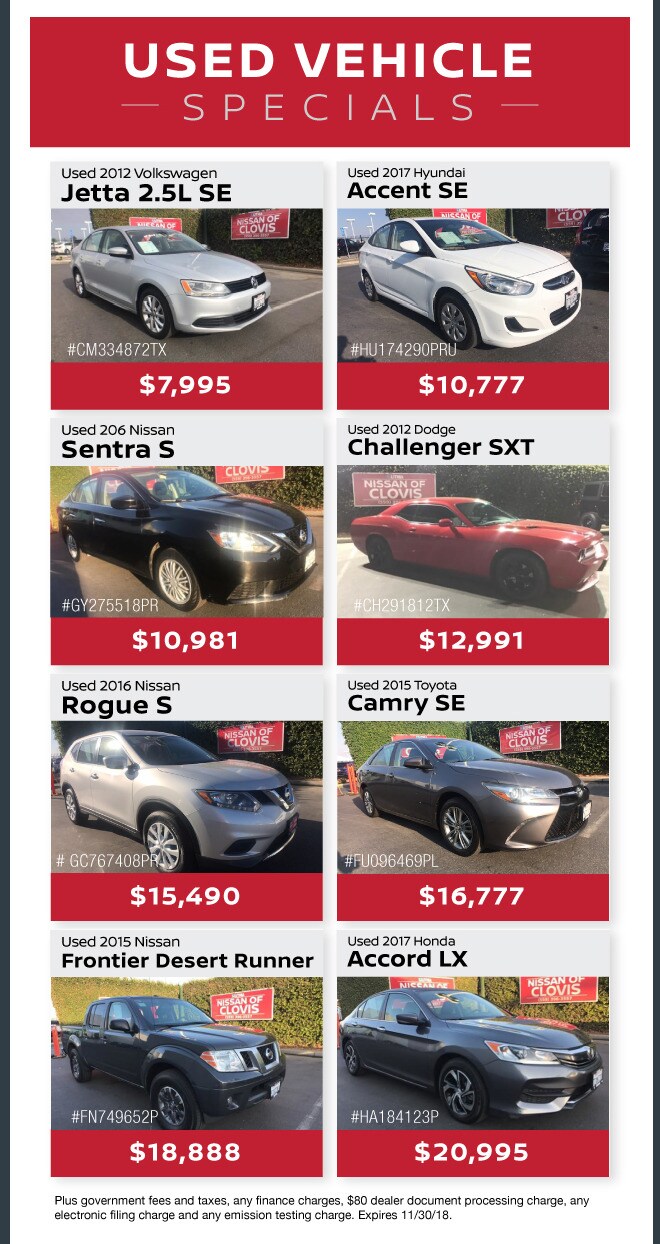 Used Car specials