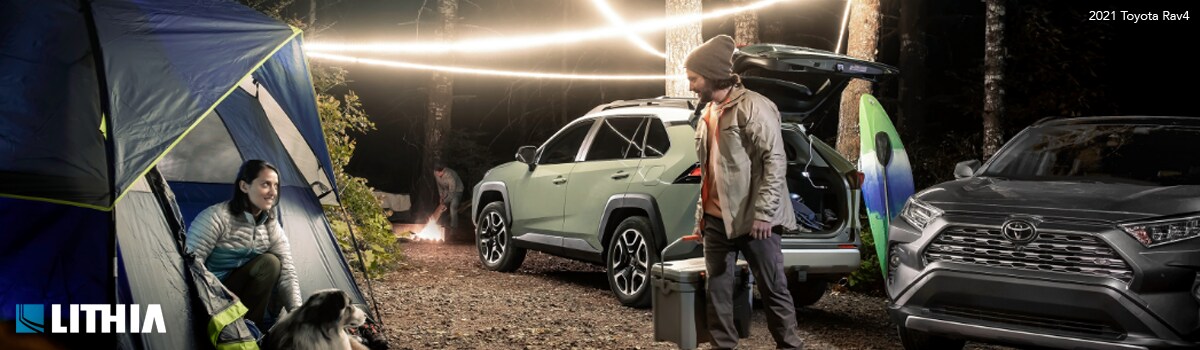 2021 Toyota Rav4 Crossover SUV The 2021 Toyota Rav4 SUV is a great Crossover vehicle to take the whole family camping