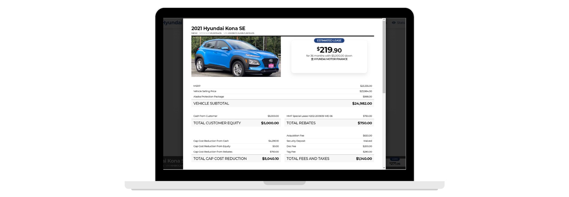 Summary Worksheet of Your Deal