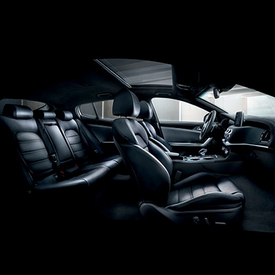 Kia Stinger in Stockton, CA Kia Interior and Exterior Vehicle Features