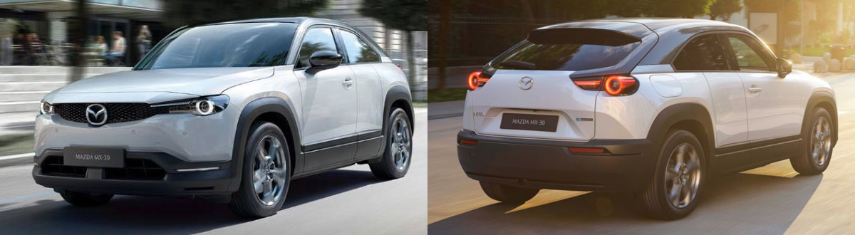 2022 Mazda MX-30 EV Front and Rear Angles