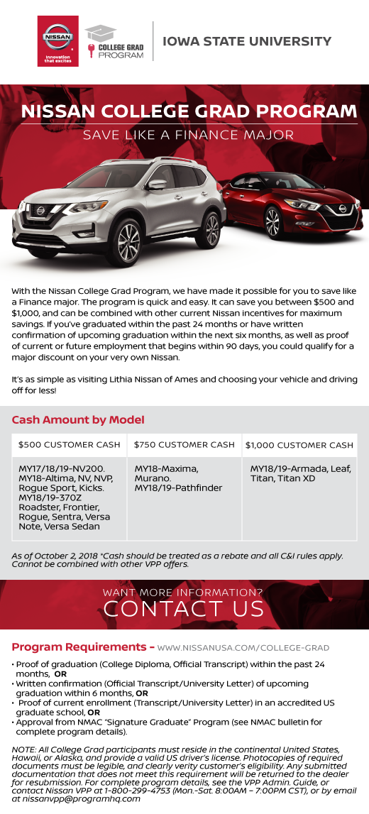 Nissan College Grad Program