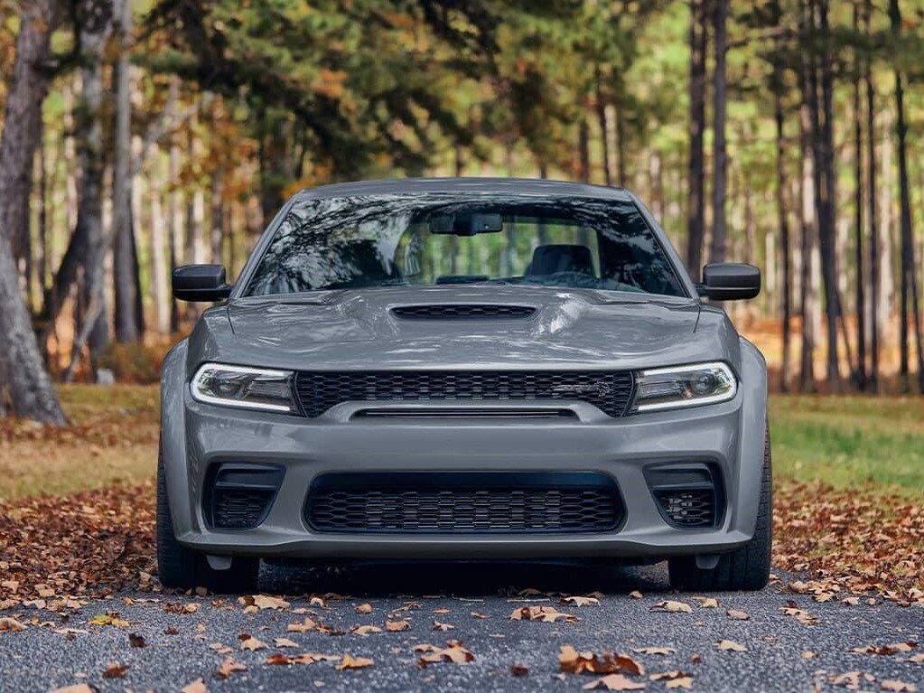 light grey Dodge Charger EV