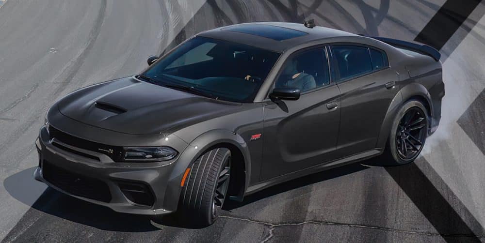 dark grey Dodge Charger SIXPACK