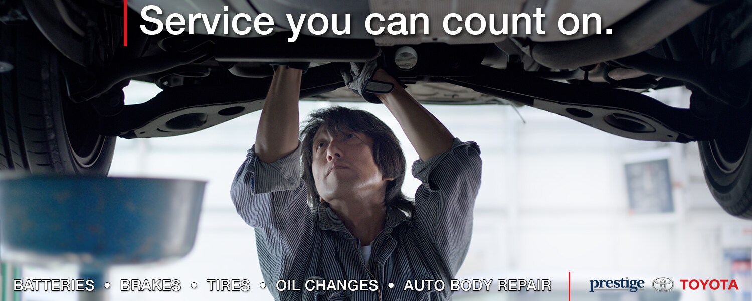 Prestige Toyota will make sure you have an incredible auto service and repair experience