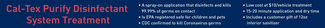 Cal-Tex Puritfy Disinfectant System Treatment