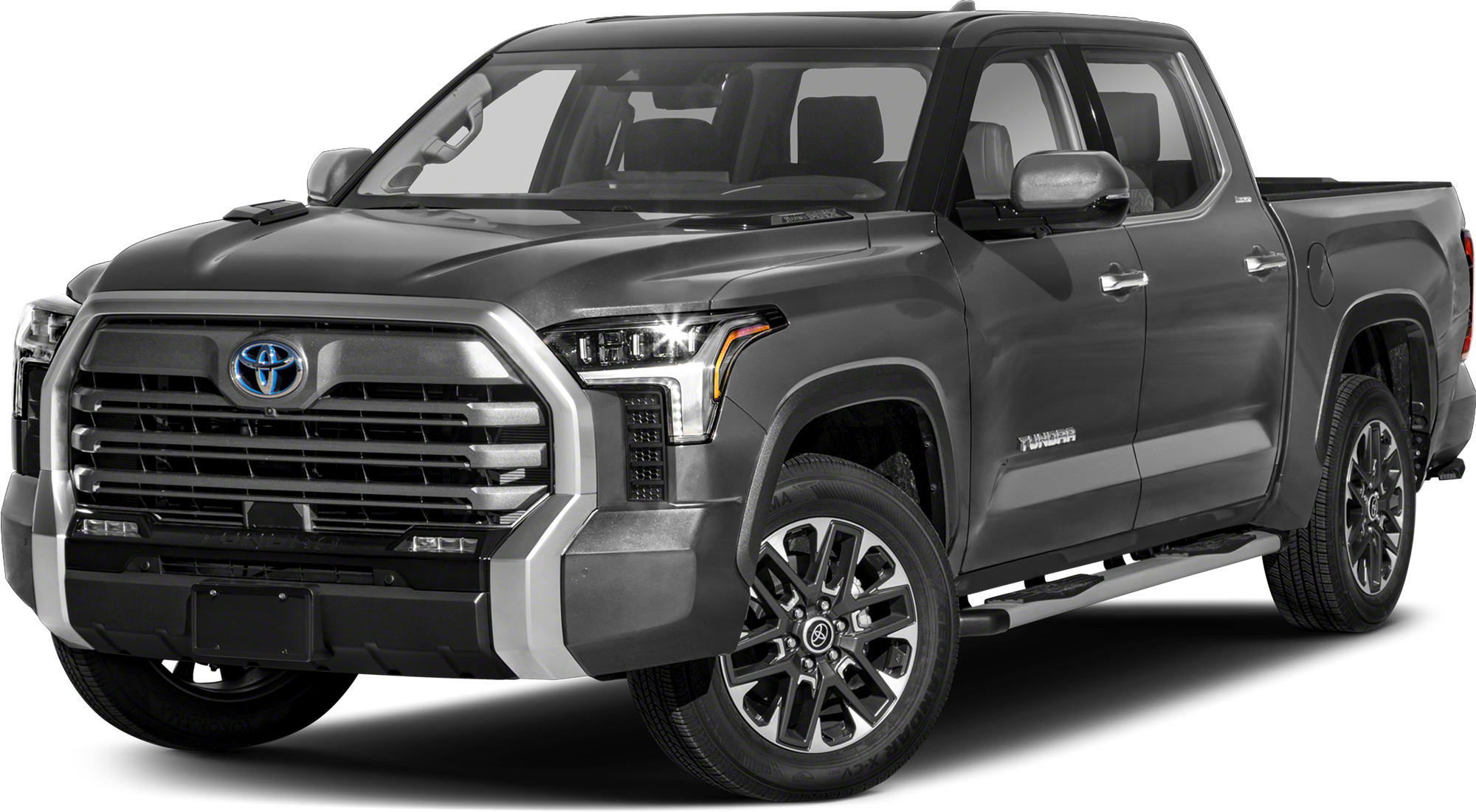 dark grey Toyota Tundra hybrid