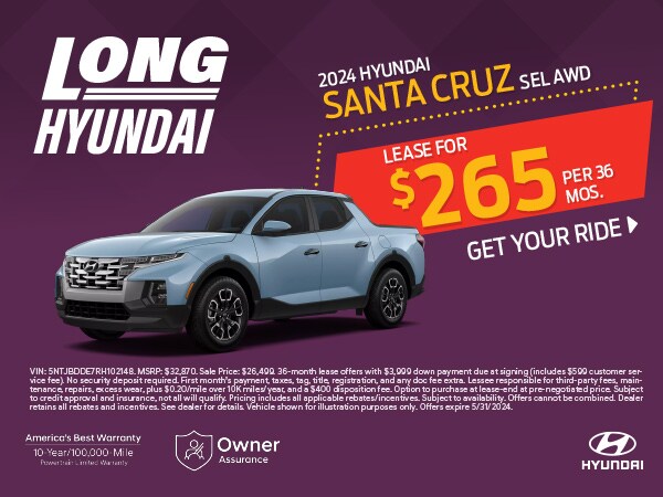 New Vehicle Specials | Long Hyundai