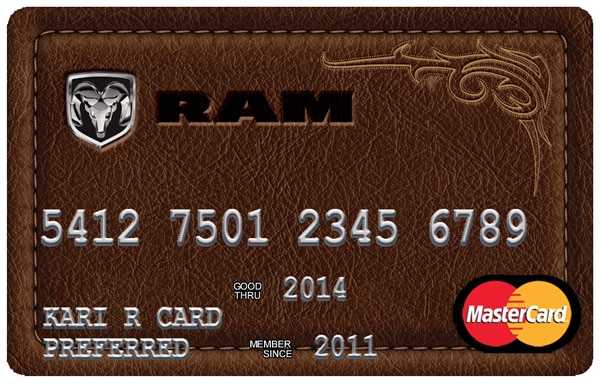 Chrysler mastercard payment #2
