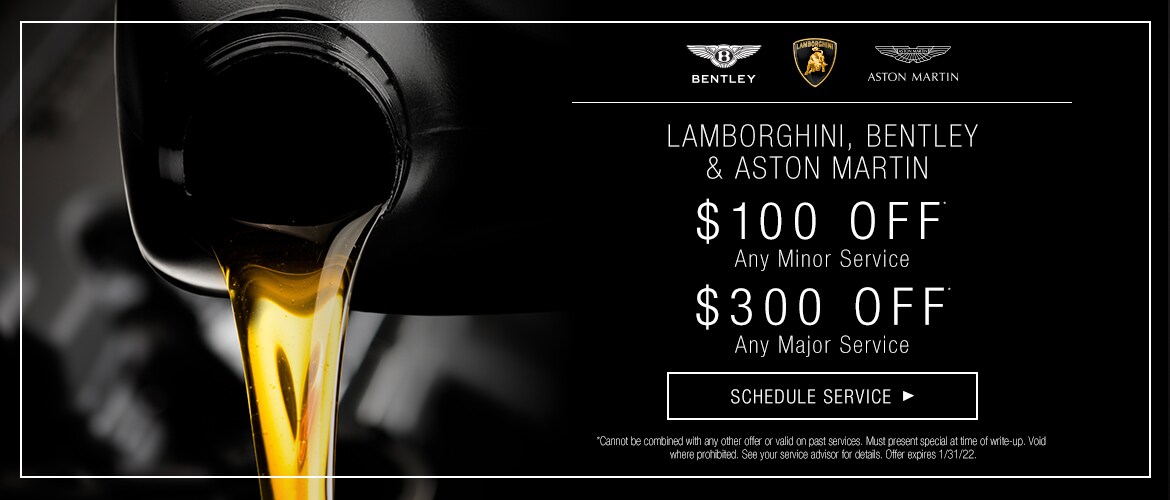 Lamborghini, Bentley and Aston Martin Service in Los Gatos CA