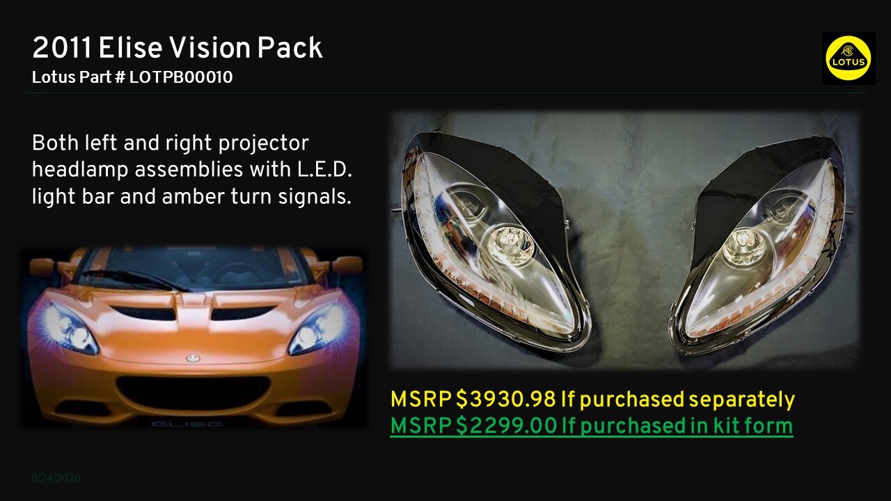 2011 Elise Vision Pack