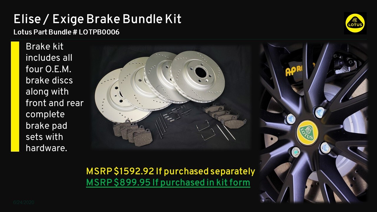 Elise / Exige Brake Bundle Kit