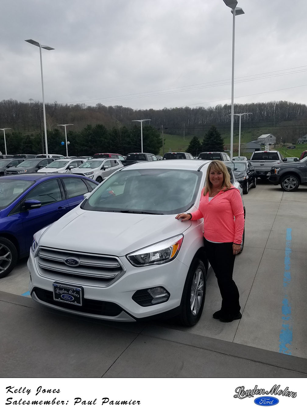 Thank you to Kelly Jones for coming to Loudon Motors Ford for her new 2019 Ford Escape! Paul Paumier helped her find her new car. copy.jpg