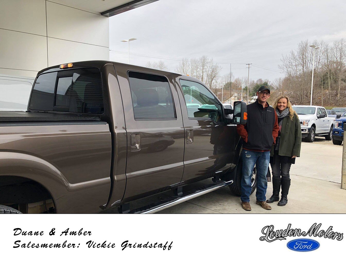 Thank you to Duane and Amber for bringing their business to us! Vickie Grindstaff was able to get them into a 2016 F-250. copy.jpg
