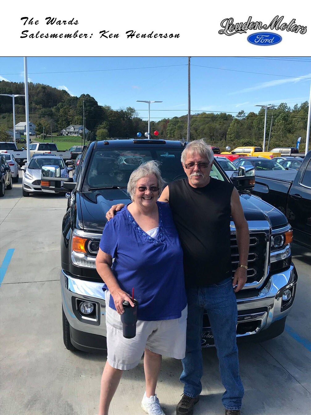 Thank you to the Wards for coming from West Virginia to buy this 2015 GMC Sierra from us! Ken Henderson helped them find their new car. copy.jpg