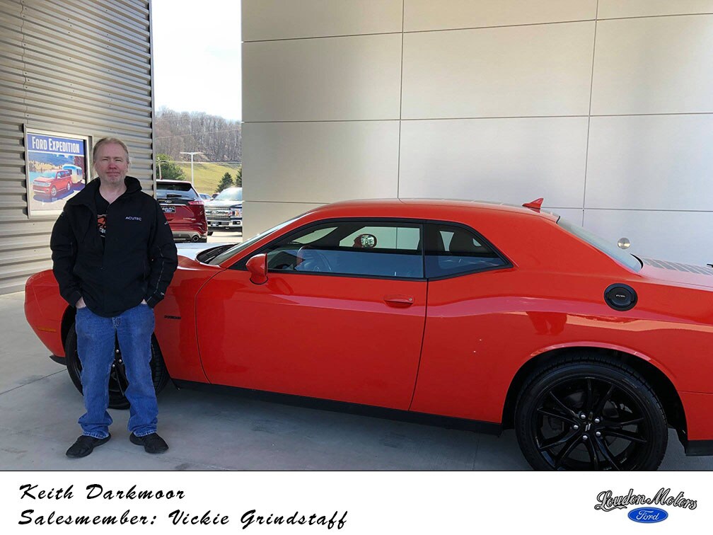 Thank you to Keith Darkmoor for coming from Pennsylvania to do business with us! Vickie Costea-Grindstaff got him into a 2018 Dodge Challenger. copy.jpg