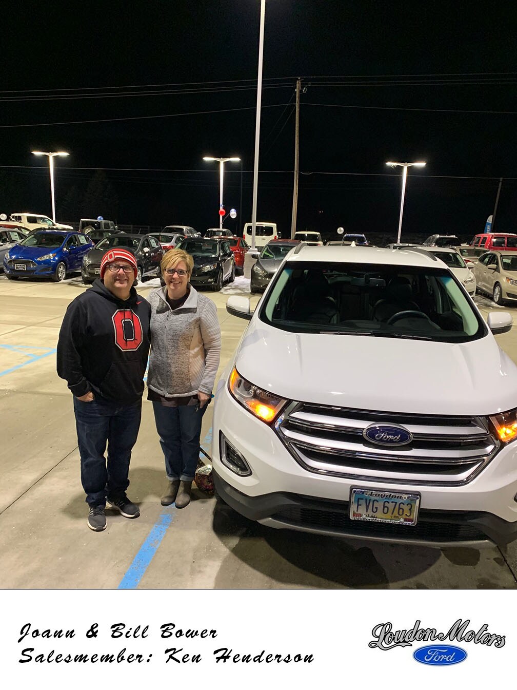 Thank you to Joann and Bill Bower for coming in and doing business with us! Ken Henderson got them into a 2015 Ford Edge! copy.jpg