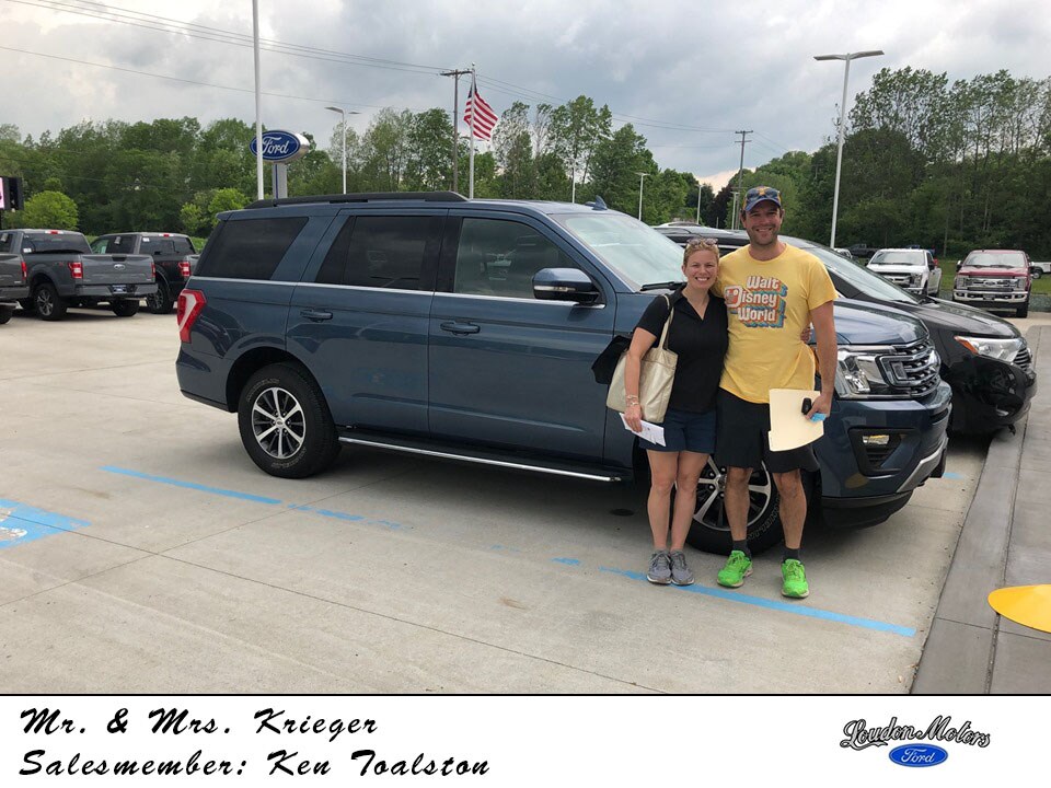 Thank you to Mr. & Mrs. Perry Krieger for coming all the way from New York to do business with us! Kenny Toalston helped them get into a 2010 Ford Expedition. copy.jpg