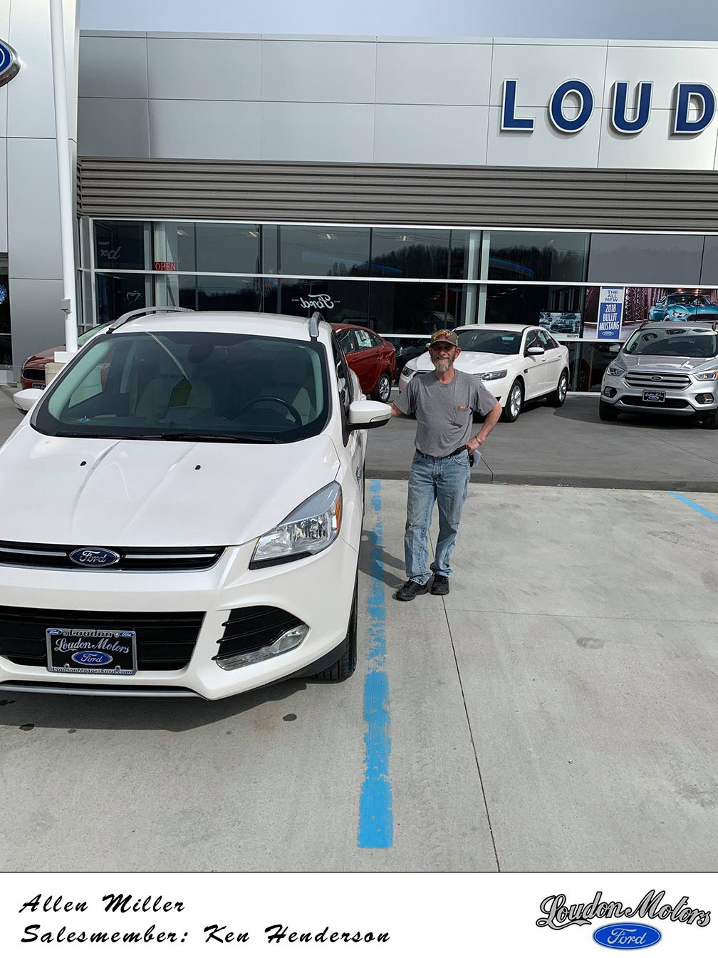 Thank you to Allen Miller for choosing us as his dealer! Ken Henderson was able to get him into a 2014 Ford Escape. copy.jpg