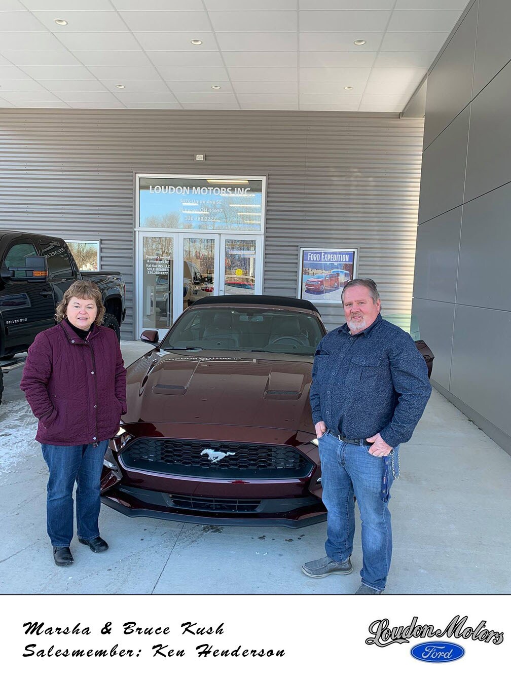 Thank you to Marsha and Bruce Kush for doing business with us! Ken Henderson was able to get them into a 2018 Ford Mustang. copy.jpg