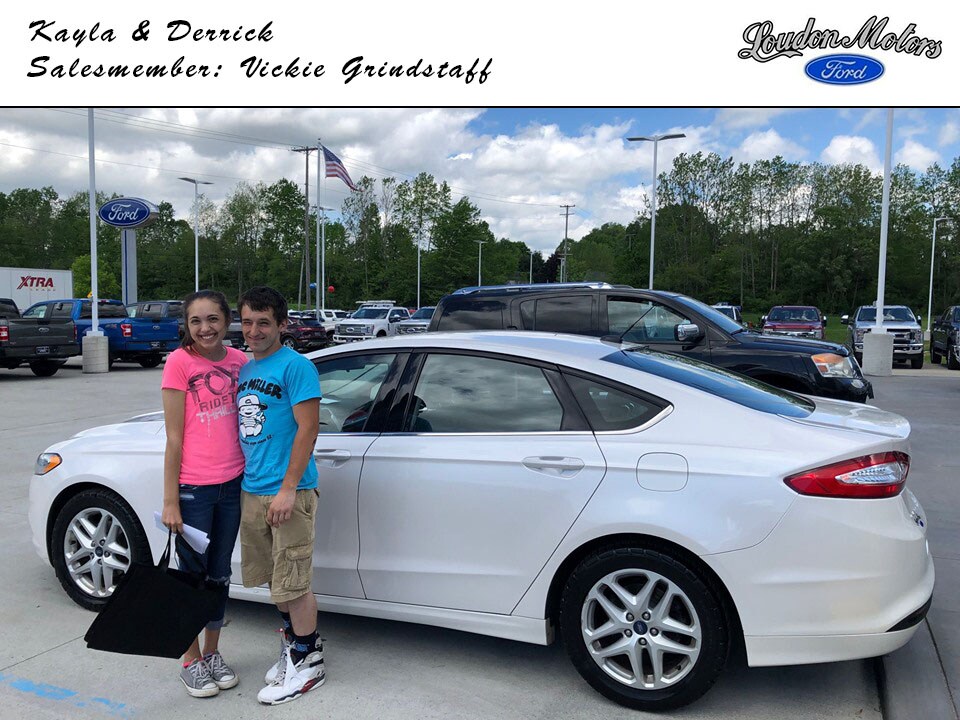 Thank you to Kayla and Derrick for using Loudon Motors Ford as their trusted dealer! Vickie Costea-Grindstaff was able to help them into a 2015 Ford Fusion. copy.jpg