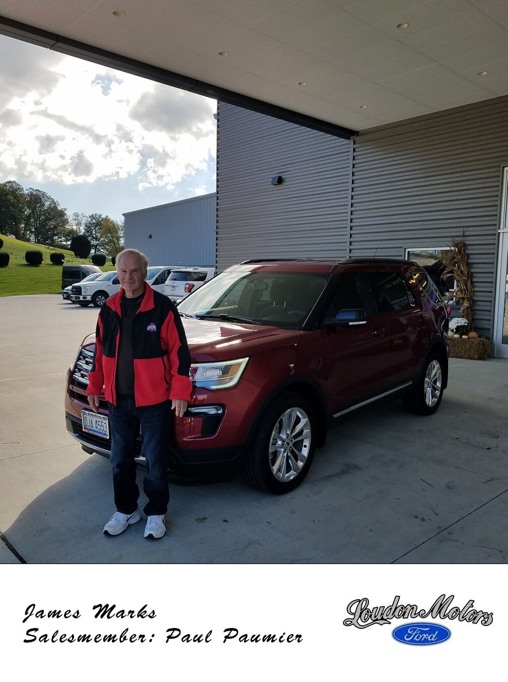 Thank you to James Marks for coming to us with his business! Paul Paumier was able to get him into a 2018 Ford Explorer, today! copy.jpg