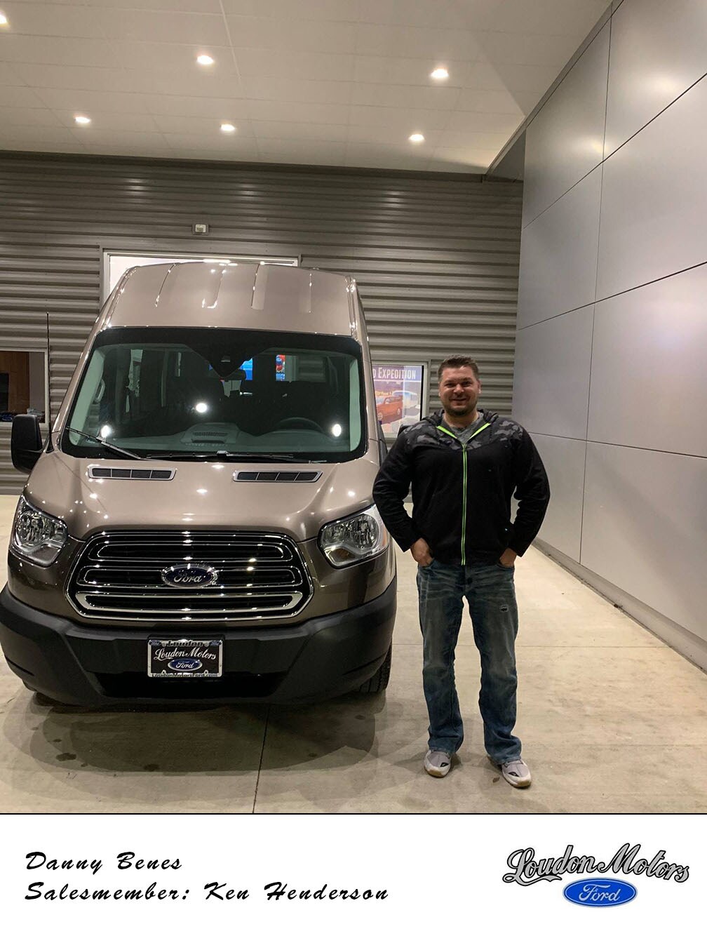 Thank you to Danny Benes for bringing his business to us! Ken Henderson was able to get him into a 2018 Ford Transit. copy.jpg