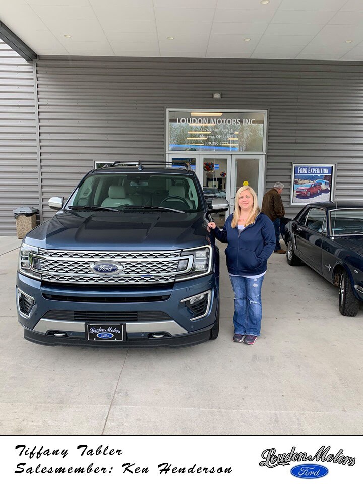 Thank you to Tiffany Tabler for choosing Loudon Motors Ford as her trusted dealer! Ken Henderson was able to help her into a 2018 Ford Expedition platinum. copy.jpg