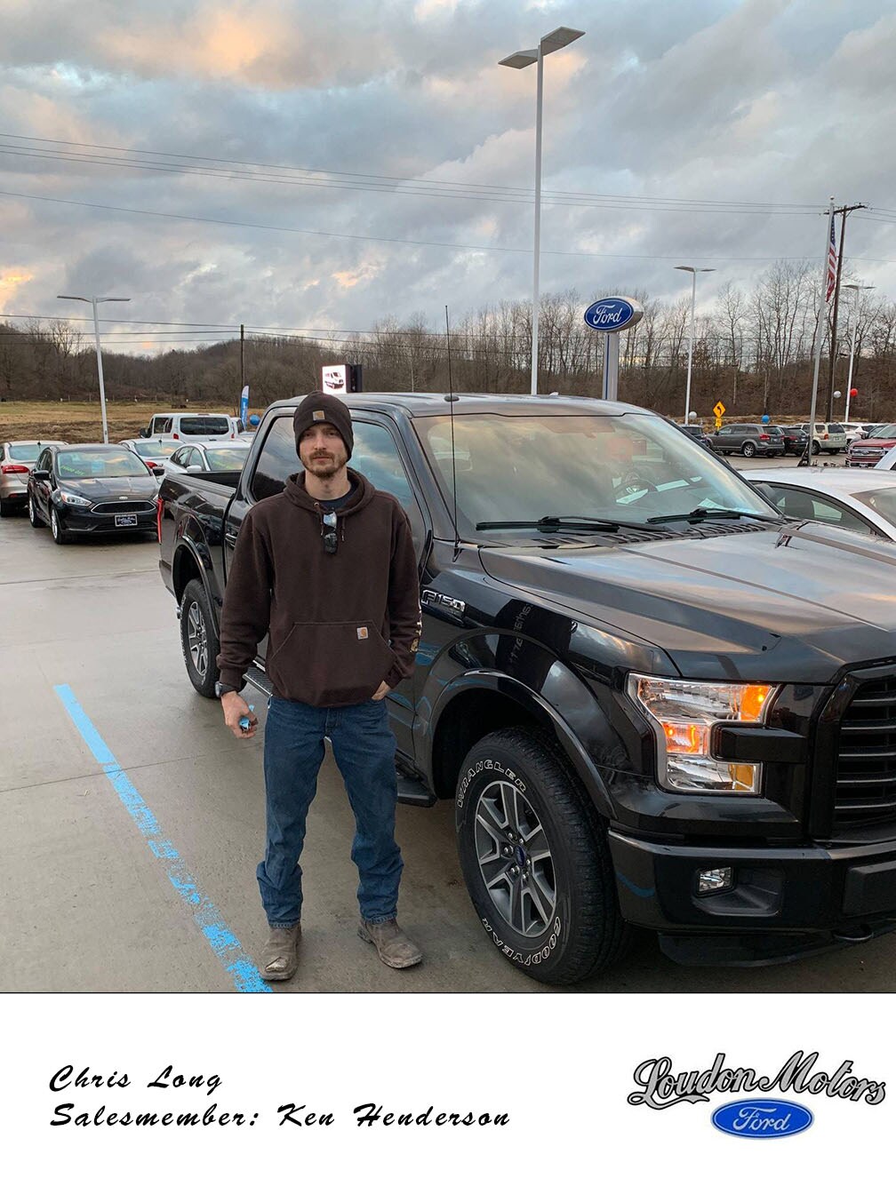A big thank you to repeat customer, Chris Long, for coming in to to do business with us again! Ken Henderson was able to get him into a 2015 Ford F-150. copy.jpg