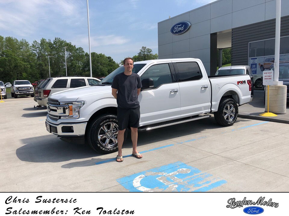 Thank you to Chris Sustersic for choosing Loudon Motors Ford to buy his new truck. Kenny Toalston was able to help him into a new 2018 Ford F-150. copy.jpg
