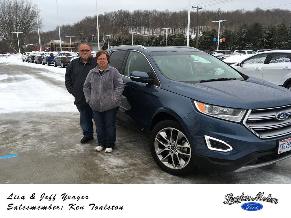 Thank you to Lisa and Jeff Yeager for coming to choosing us to do business with! Ken Toalston helped get them into a 2018 Ford Edge. copy.jpg