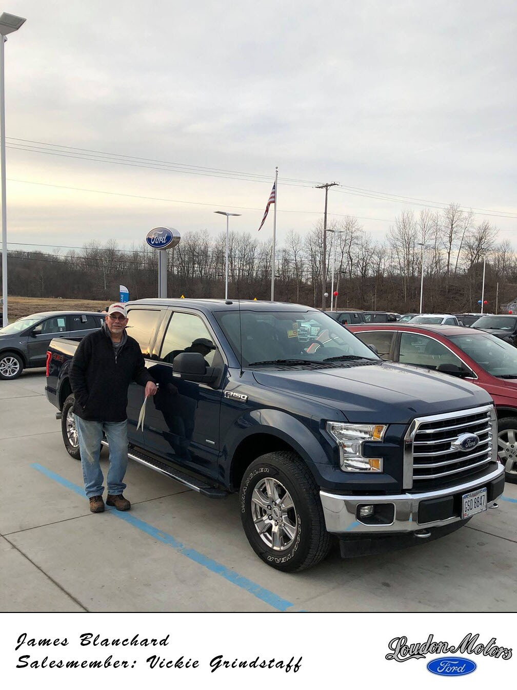 Thank you to James Blanchard for choosing to do business with us! Vickie Costea-Grindstaff was able to help get him into a 2017 Ford F-150. copy.jpg