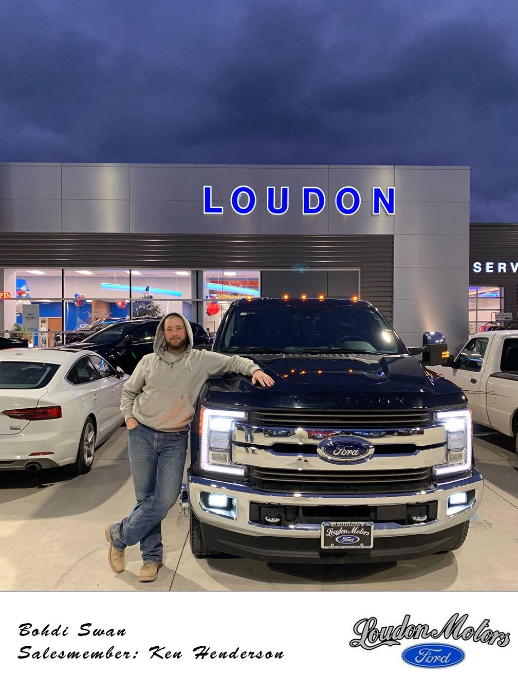 Thank you to Bohdi Swan for coming to us with his business! Ken Henderson was able to get him into a 2017 F-350. copy.jpg