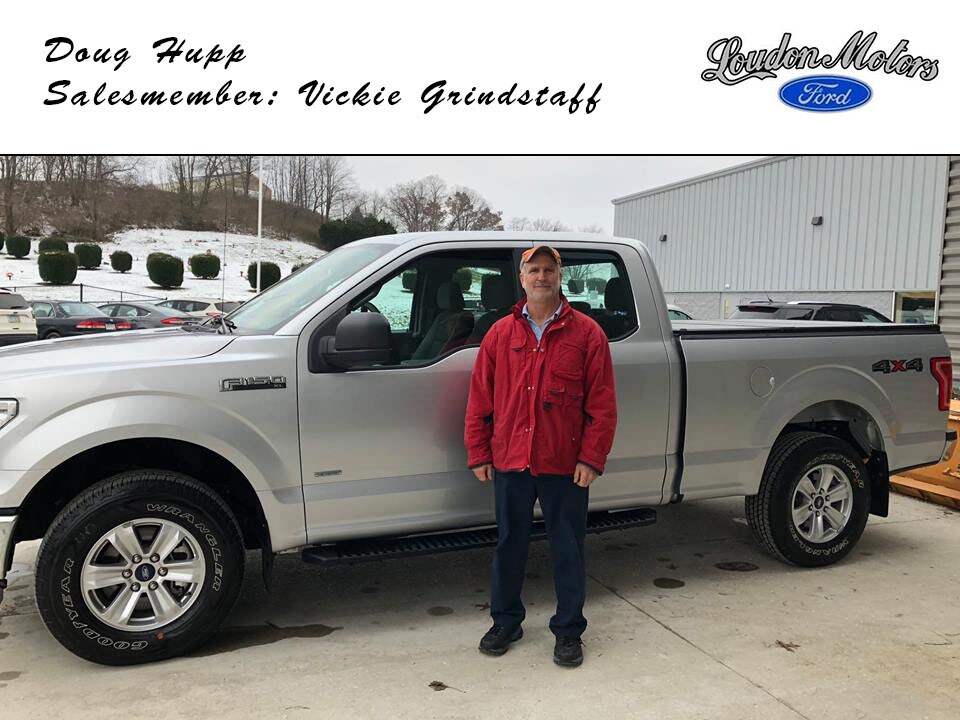 Thank you to Doug Hupp, a repeat customer, for continuing his business with us! Vickie Grandstaff was able to get him into a barely used 2016 F-150. copy.jpg