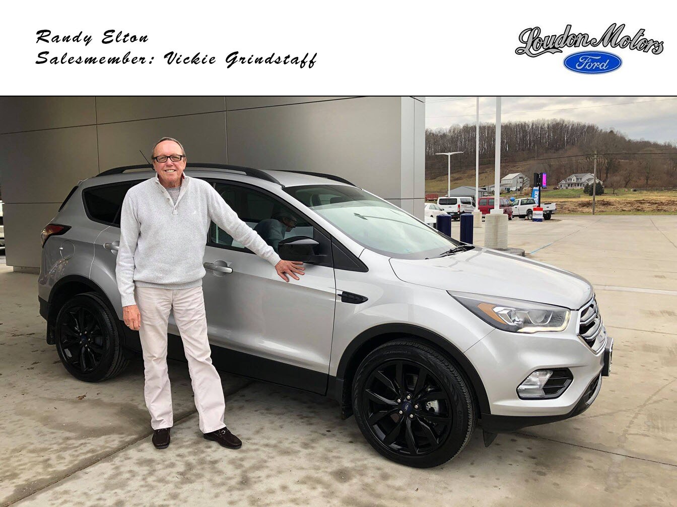 Thank you to Randy Elton for coming to us to do business! Vickie Grindstaff was able to get him into a 2018 Ford Escape. copy.jpg
