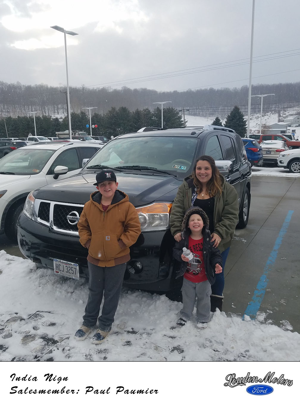 Thank you to India Nign for coming to do business at Loudon Motors Ford! Paul Paumier helped get her into a 2011 Nissan Armada. copy.jpg