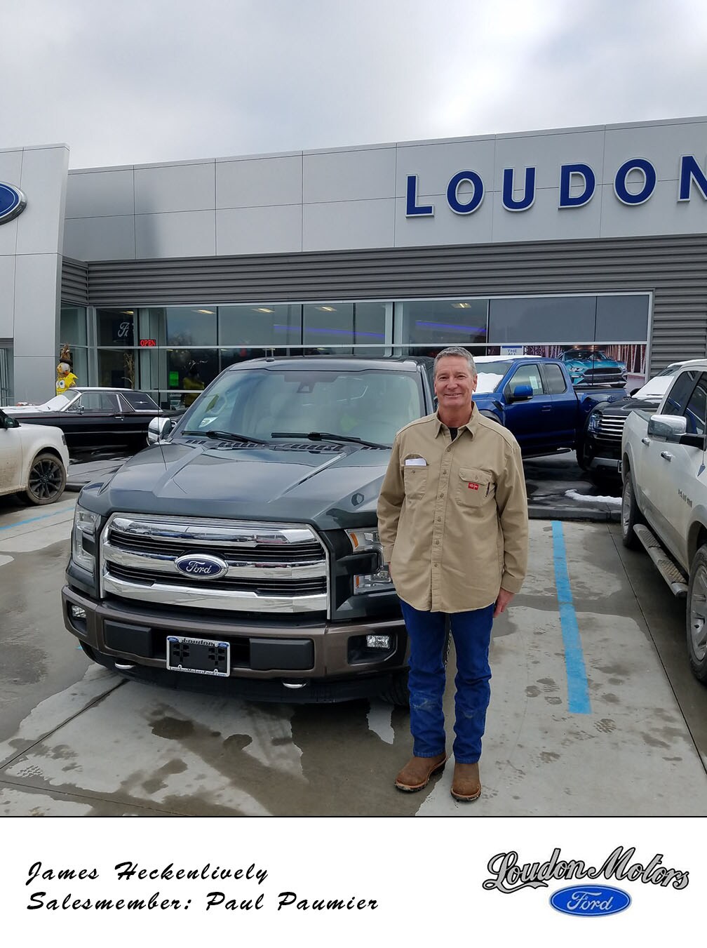 A big thank you to James Heckenlively for coming to us with his business! Paul Paumire helped him into a 2015 Ford F150. copy.jpg