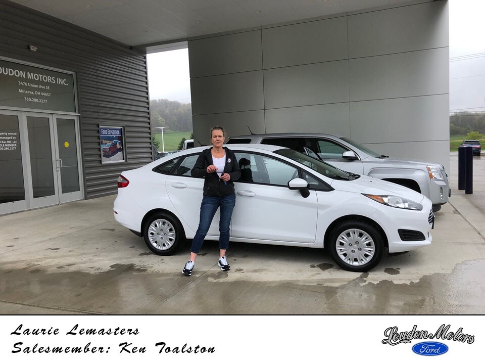 Thank you to Laurie Lemasters for coming to Loudon Motors Ford to pick out her new car! Kenny Toalston helped get her into a 2019 Ford Fiesta. copy.jpg