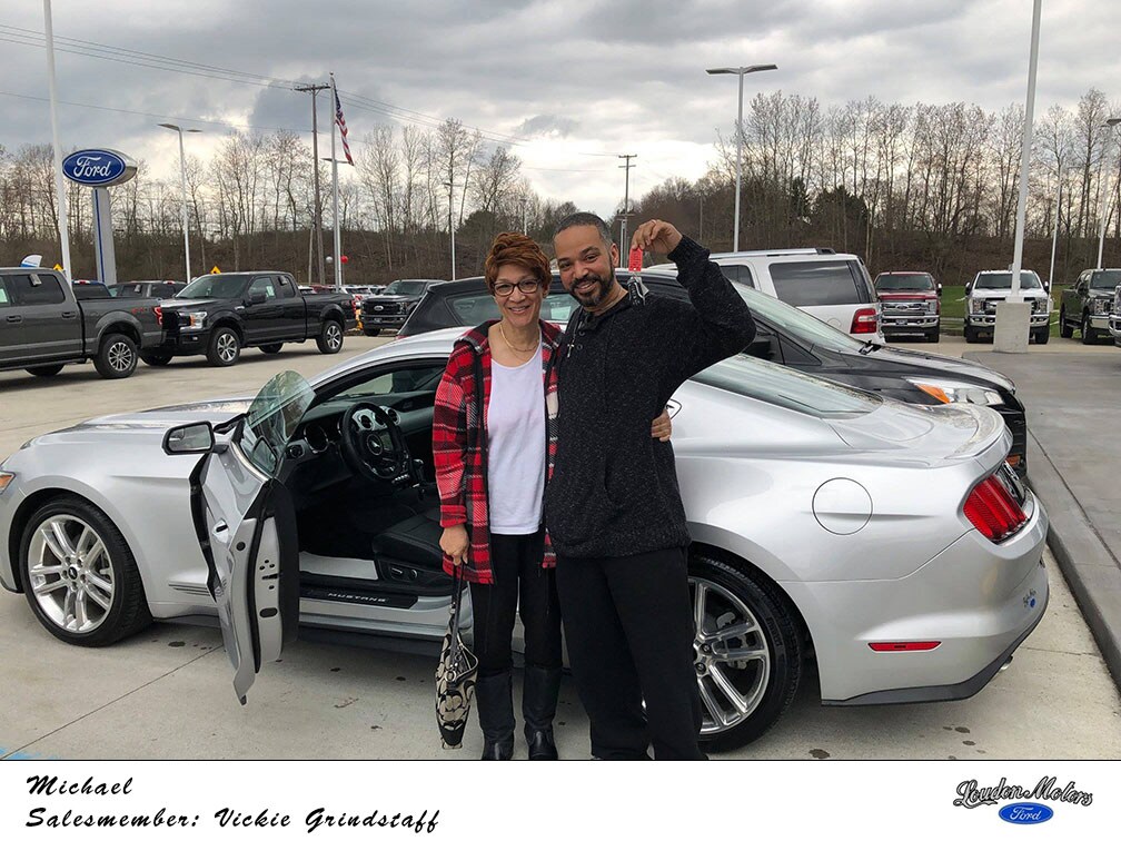 Thank you to Michael for bringing his business to us! Vickie Costea-Grindstaff helped him get into a 2017 Ford Mustang. .jpg