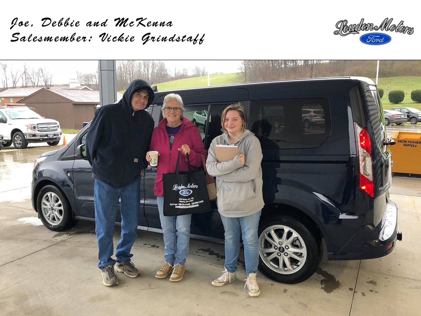 Thank you to Joe, Debbie and McKenna for coming to do business with us! Vickie Grindstaff was able to get them into a 2019 Ford Transit Connect. copy.jpg