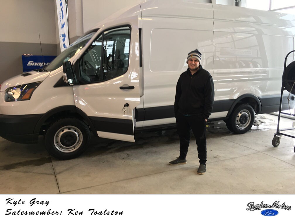 Thank you to Kyle Gray for coming to Loudon Motors Ford to do business! Ken Toalston was able to get him into a 2019 Ford Transit 250. copy.jpg