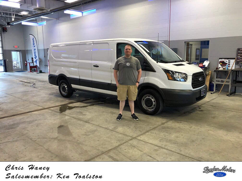 Thank you to Chris Haney for coming all the way from West Virginia to do business with us! Kenny Toalston was able to get him into a 2018 Ford Transit. .jpg