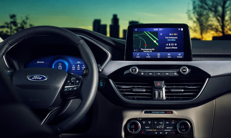 2022 Ford Excape Interior Tech Infotainment System And Speedometer